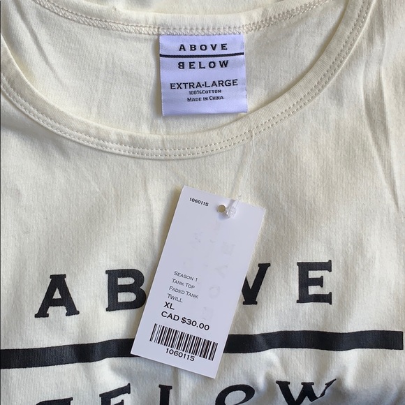 Cream Tank Top Above/Below - Picture 6 of 6